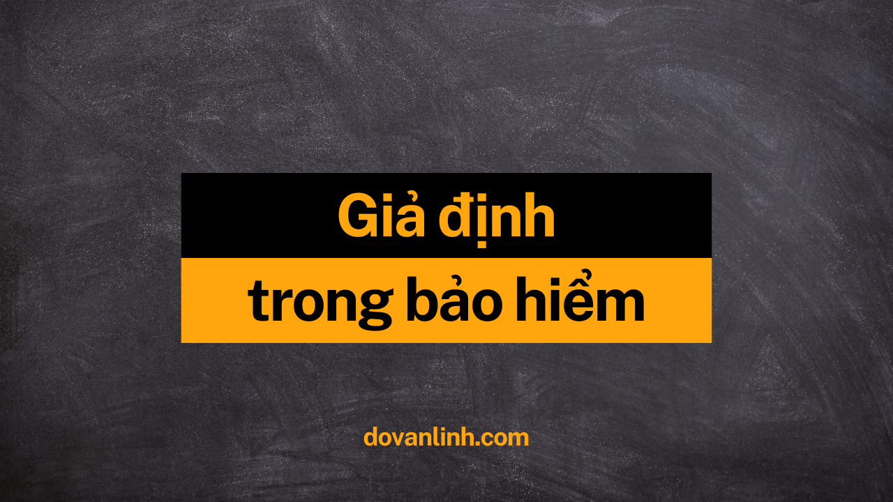 Các giả định bảo hiểm trong bảo hiểm nhân thọ